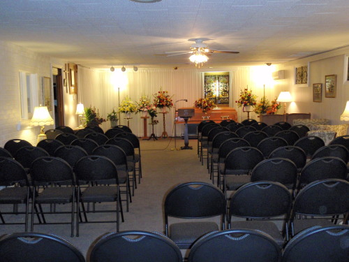Chapel Setup for Funeral